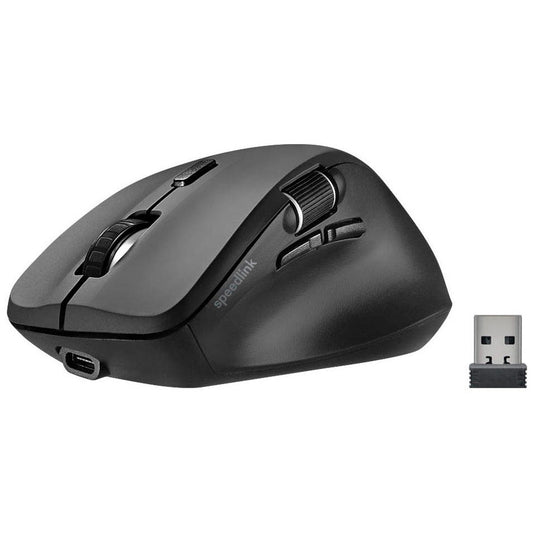 speedlink LIBERA Rechargable Maus kabellos schwarz, grau | SL-630021-RRBK