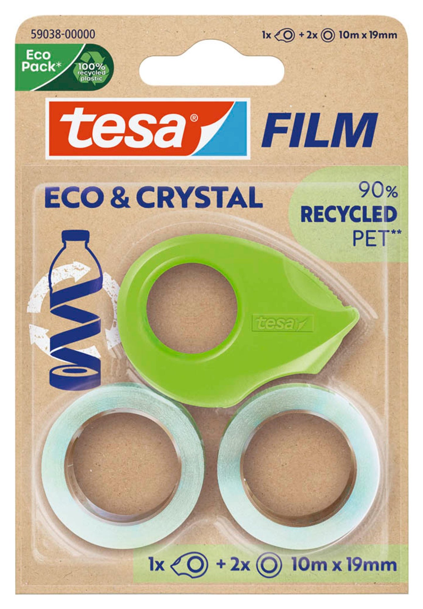 tesa Klebefilm 19,0 mm x 10,0 m 1 Set