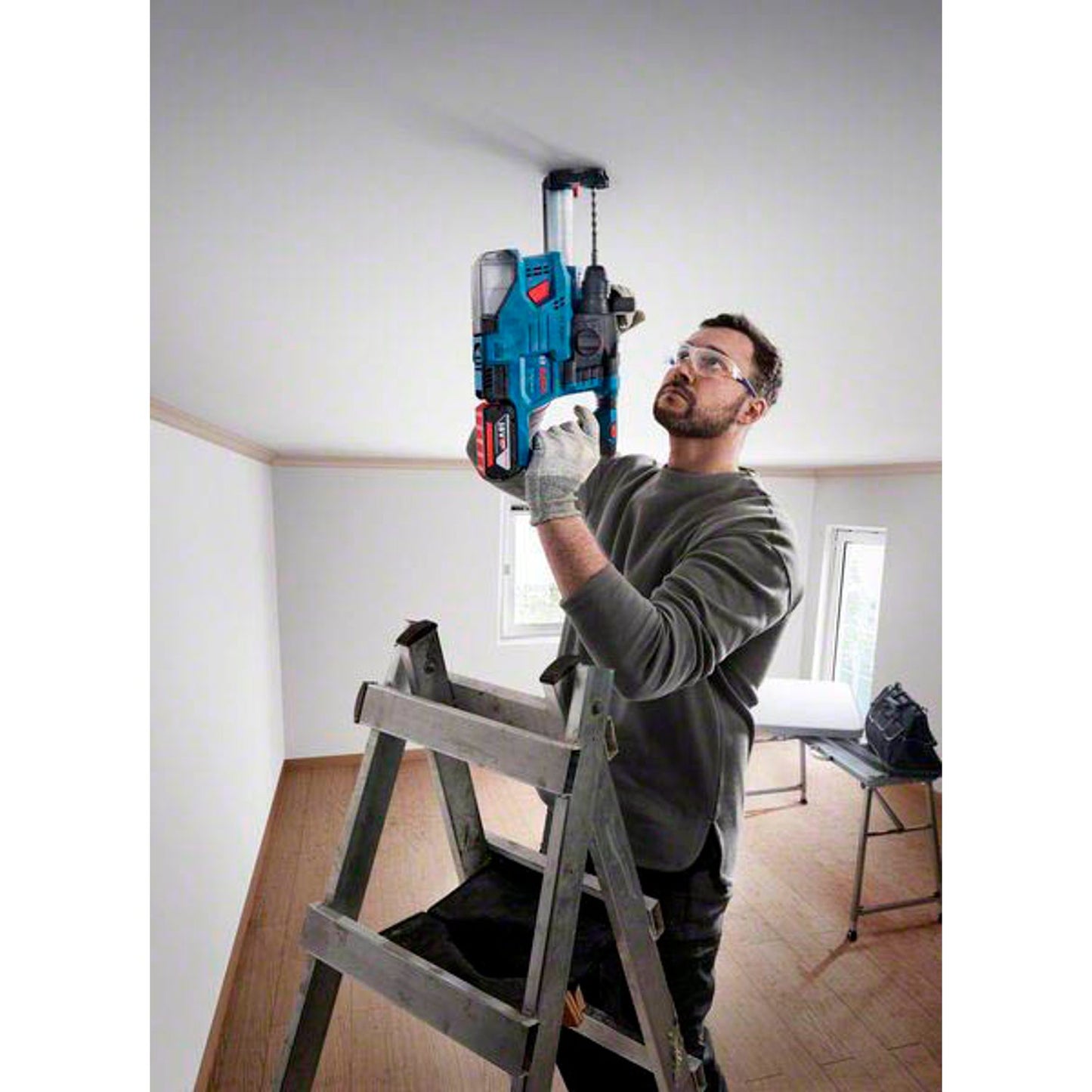 BOSCH Professional GBH 18V-22 Akku-Bohrhammer-Set 18,0 V, mit 2 Akkus | 611924002