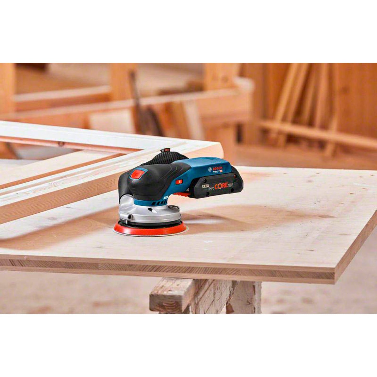 BOSCH Professional AKTION: GEX 18V-125 Akku-Exzenterschleifer 18,0 V, ohne Akku mit Prämie nach Registrierung | 601372200