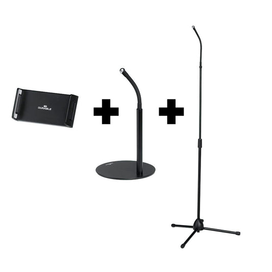 DURABLE Tablet-Halterung TWIST COMBI schwarz für 1 Tablet, Stangenhalterung | 894301