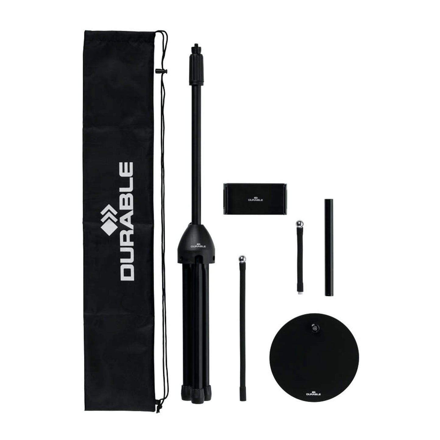 DURABLE Tablet-Halterung TWIST COMBI schwarz für 1 Tablet, Stangenhalterung | 894301
