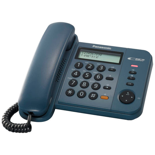 Panasonic Schnurgebundenes Telefon blau | KX-TS580GC