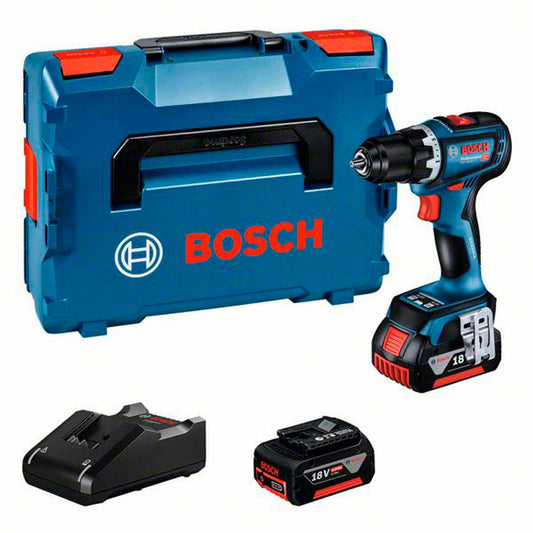 BOSCH Professional GSR 18V-90 C Akku-Bohrschrauber-Set 18,0 V, mit 2 Akkus | 06019K6005