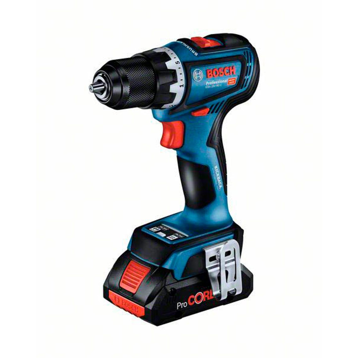 BOSCH Professional GSR 18V-90 C Akku-Bohrschrauber-Set 18,0 V, mit 2 Akkus | 06019K6005