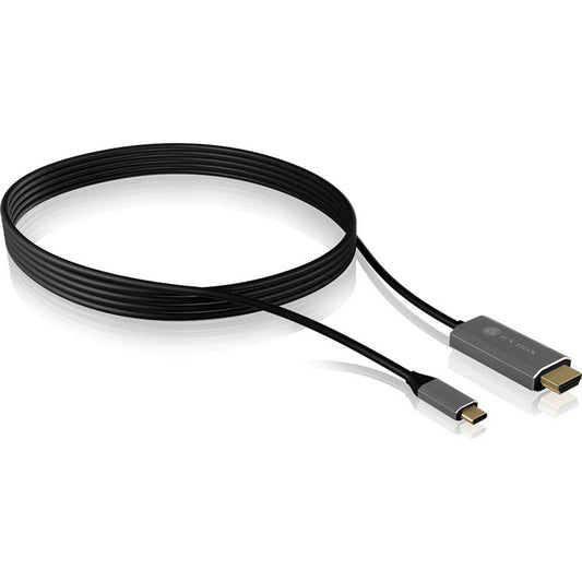 RaidSonic ICY BOX® USB C/HDMI Kabel 1,8 m schwarz | IB-CB020-C