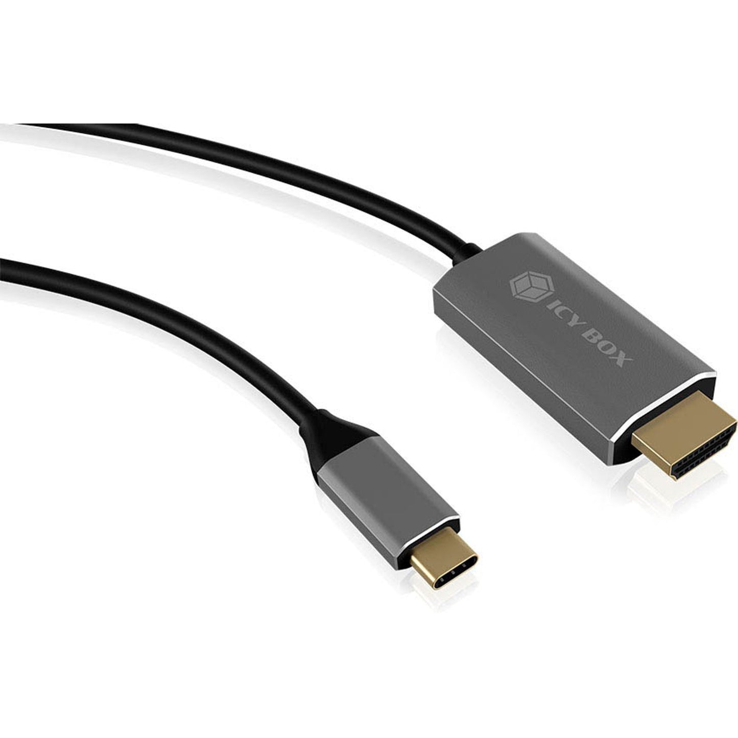 RaidSonic ICY BOX® USB C/HDMI Kabel 1,8 m schwarz | IB-CB020-C