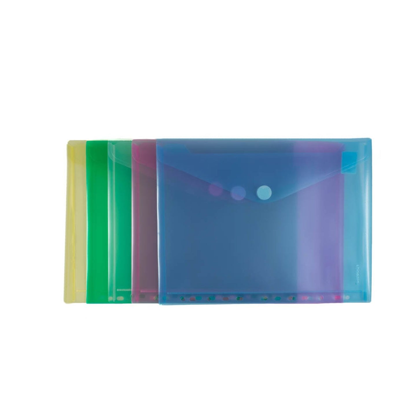 FolderSys Dokumententaschen DIN A4 farbsortiert genarbt 0,20 mm | 40106-94 | 1 Pack = 10 St.