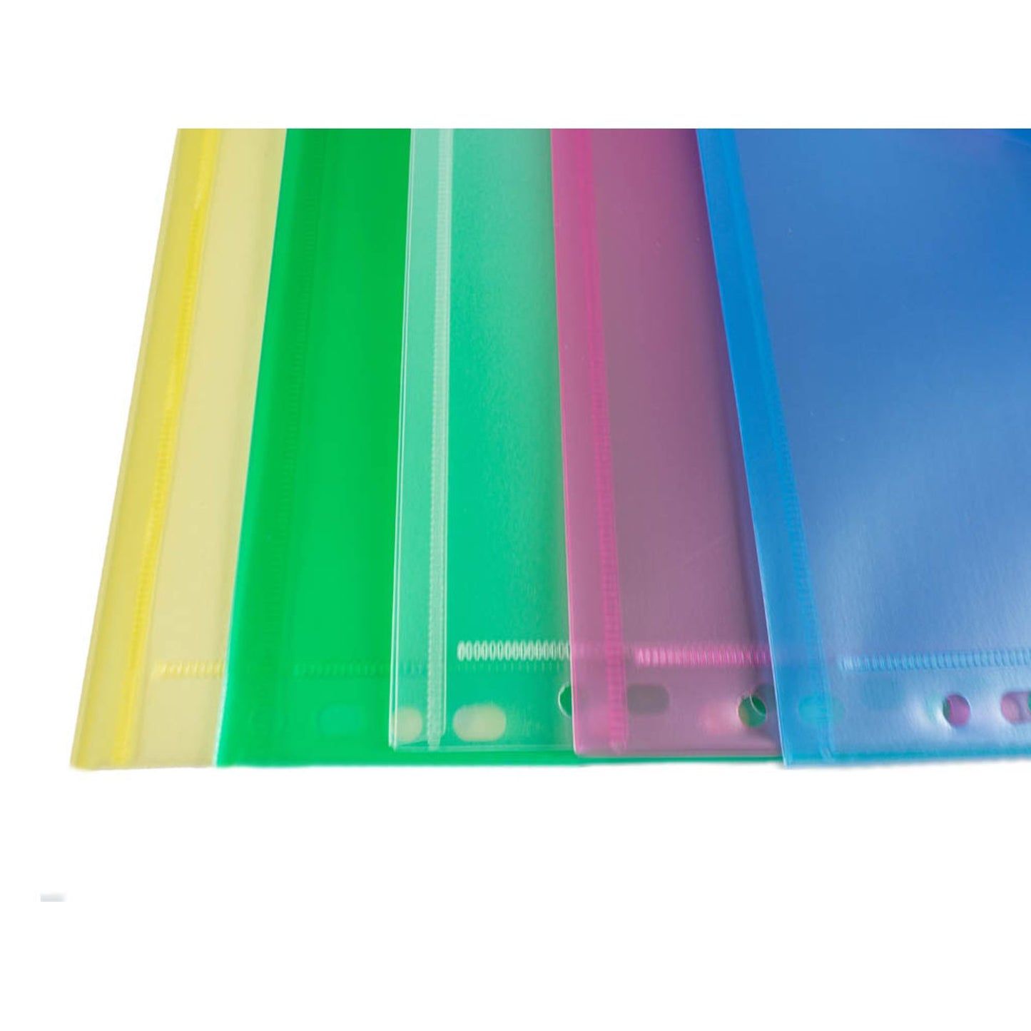 FolderSys Dokumententaschen DIN A4 farbsortiert genarbt 0,20 mm | 40106-94 | 1 Pack = 10 St.