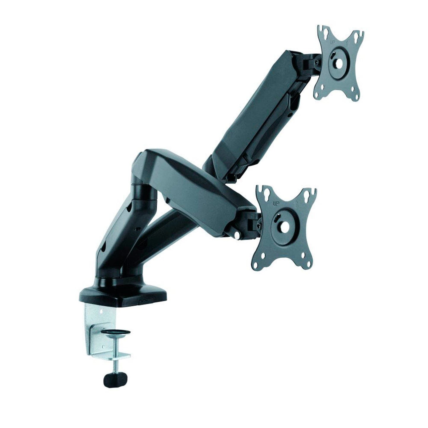 RaidSonic ICY BOX® Monitor-Halterung schwarz für 2 Monitore, Tischklemme, Tischbohrung | IB-MS304-T
