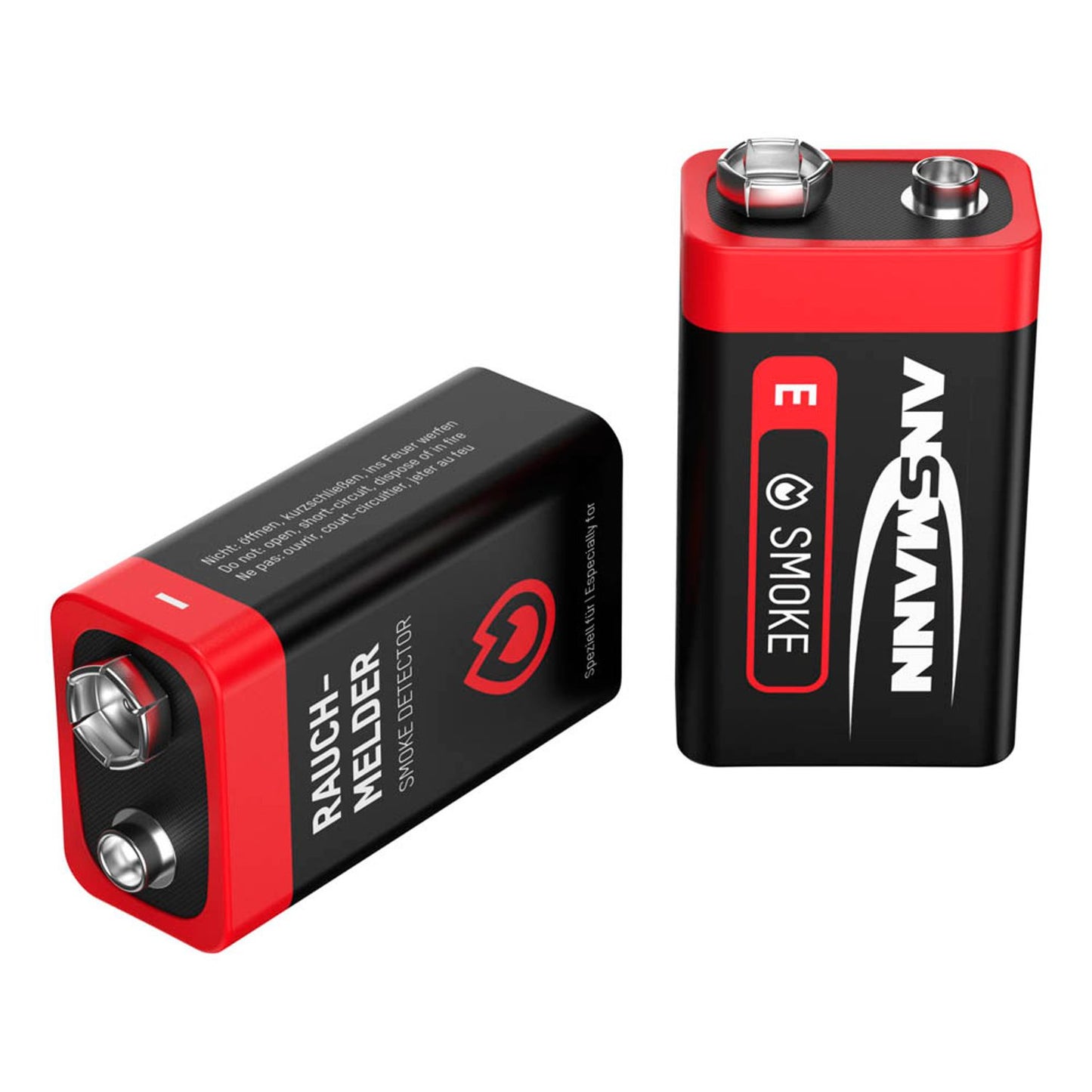ANSMANN Batterien 6LR61 E-Block 9,0 V | 1515-0006 | 1 Pack = 2 St.