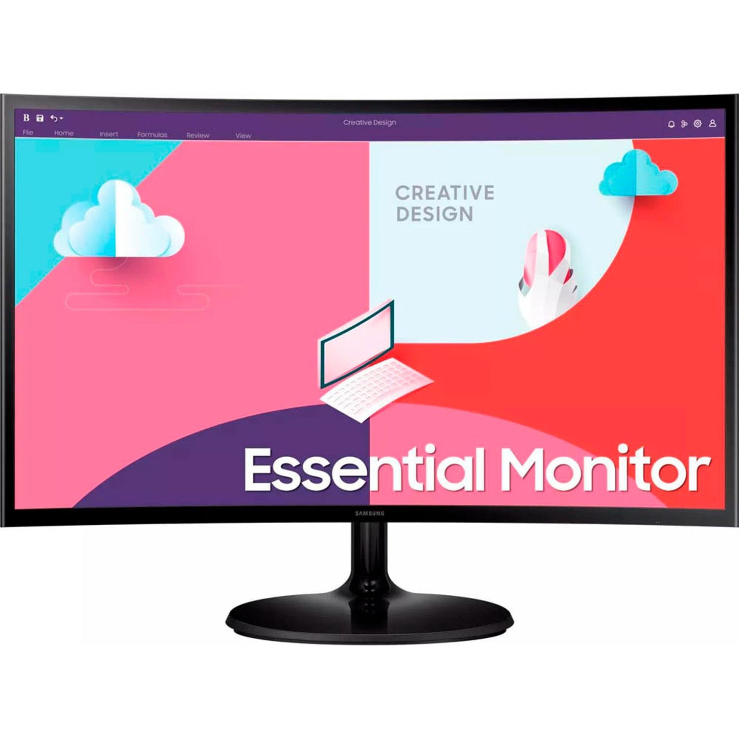 SAMSUNG Essential S36C Curved Monitor 68,0 cm (27,0 Zoll) schwarz | LS27C360EAUXEN