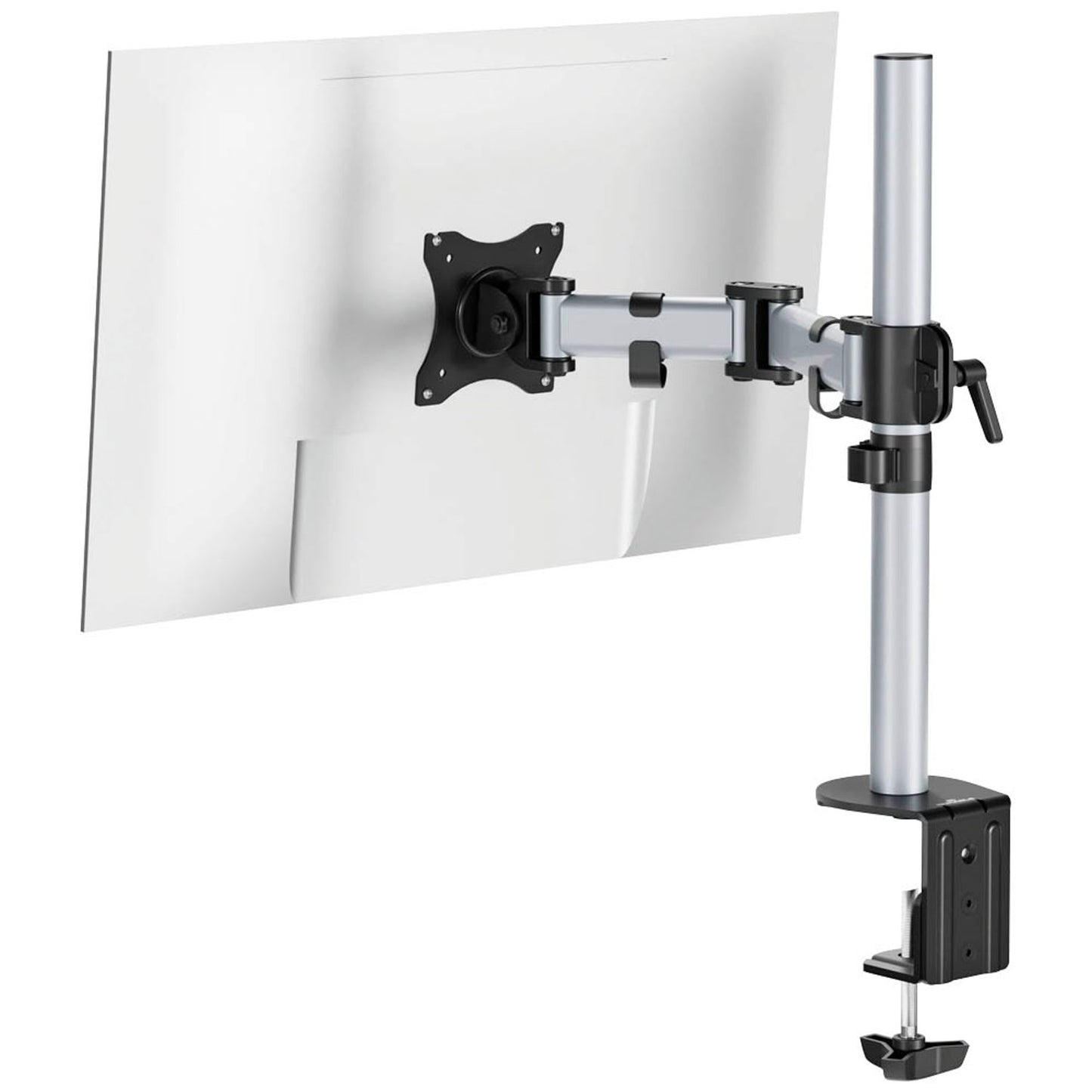 DURABLE Monitor-Halterung SELECT silber für 1 Monitor, Tischklemme, Tischbohrung | 509423