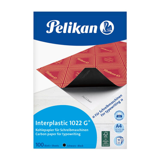 Pelikan Kohlepapier interplastic 1022 G® DIN A4 | 400142584 | 1 Pack = 100 Blatt