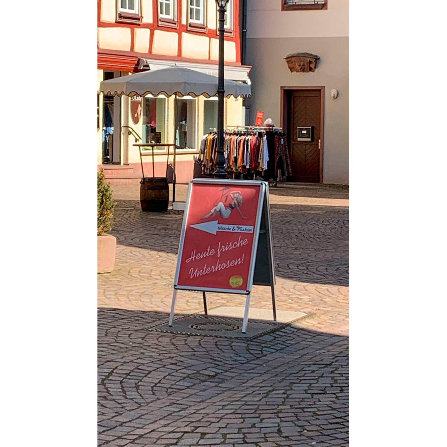 update displays Kundenstopper silber DIN A1 2 Fächer | UAB320HNA1X1000