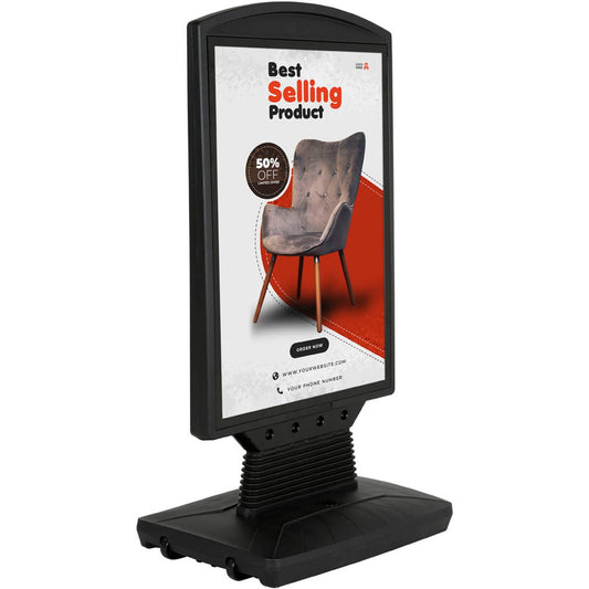 update displays Kundenstopper WindSign FLEX schwarz DIN A1 2 Fächer | UPFS3300A1X2000