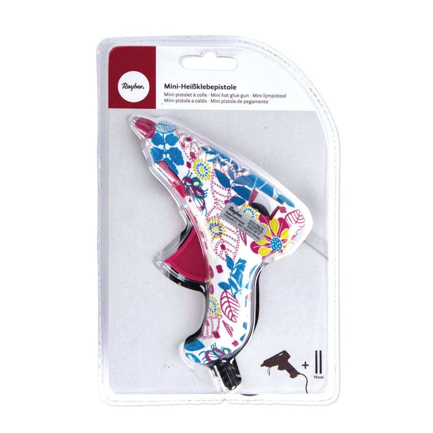 Rayher Mini Flower Power Heißklebepistole farbig | 30215000