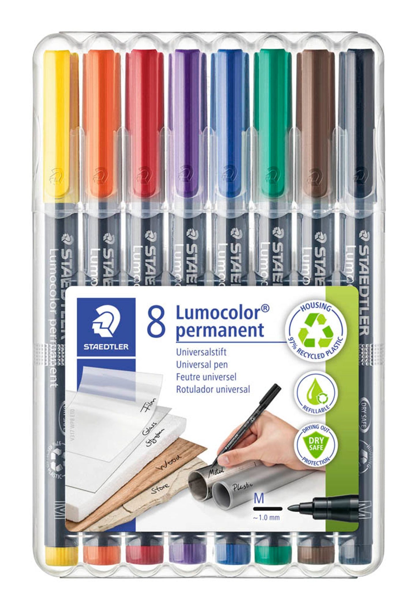 STAEDTLER Lumocolor Folienstifte 1,0 mm permanent