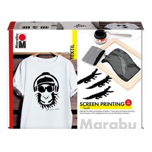 Marabu Zeichenschablonen-Set Textil schwarz | 1703000000082
