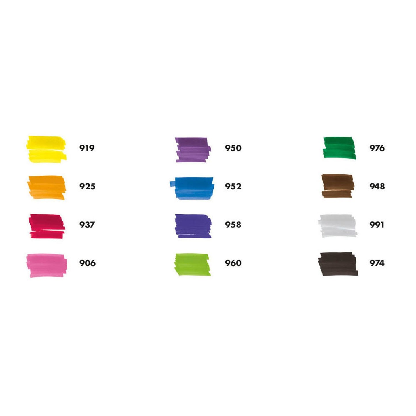 Marabu GRAPHIX SUGARHOLIC Permanentmarker-Set farbsortiert 1,0 - 7,0 mm | 148000000100 | 1 Pack = 12 St.