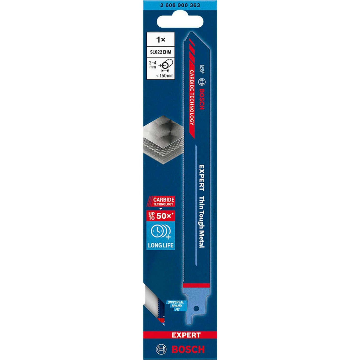 BOSCH EXPERT Thin Tough Metal S 1022 EHM Säbelsägeblatt | 2608900363