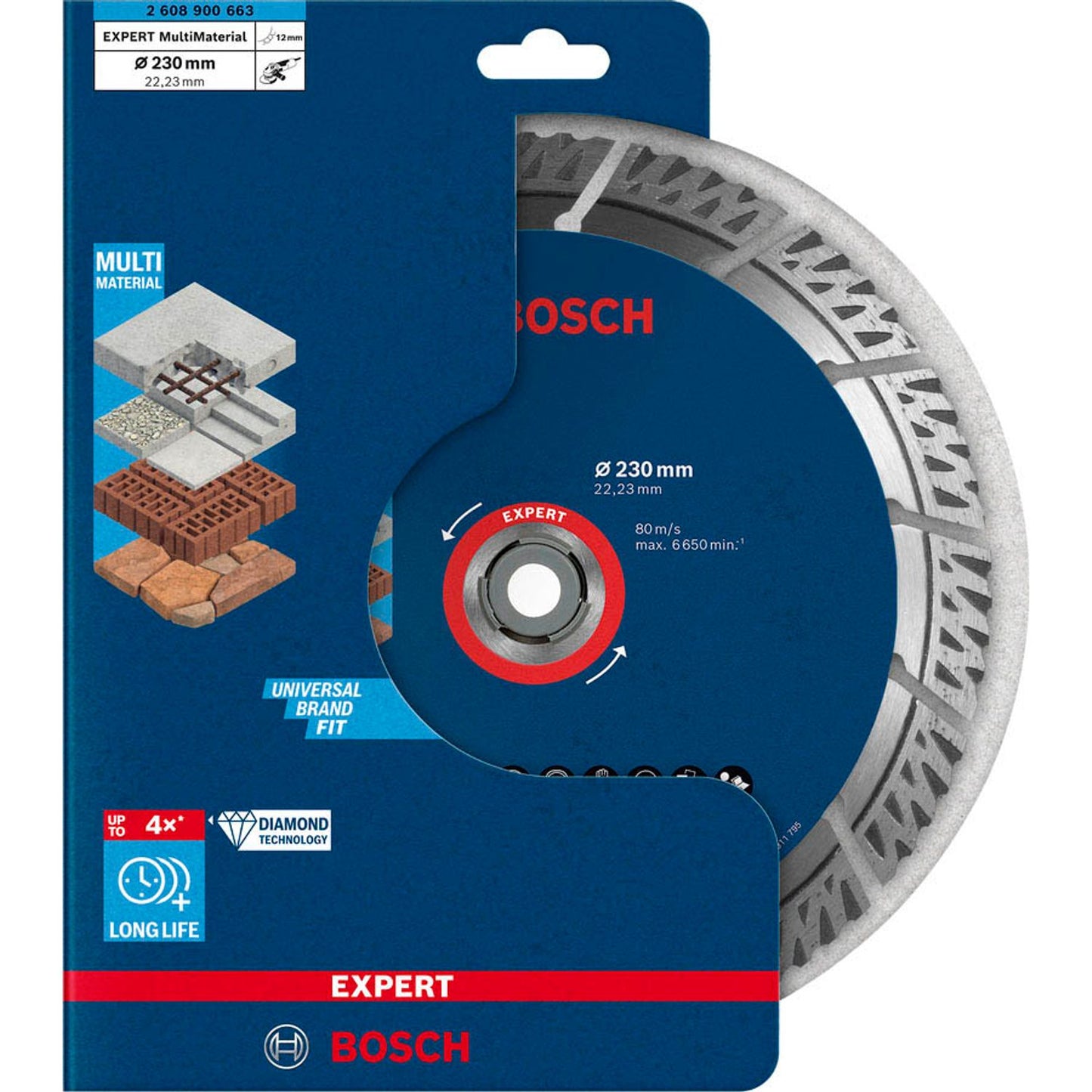 BOSCH Diamant-Trennscheibe EXPERT MultiMaterial | 2608900663
