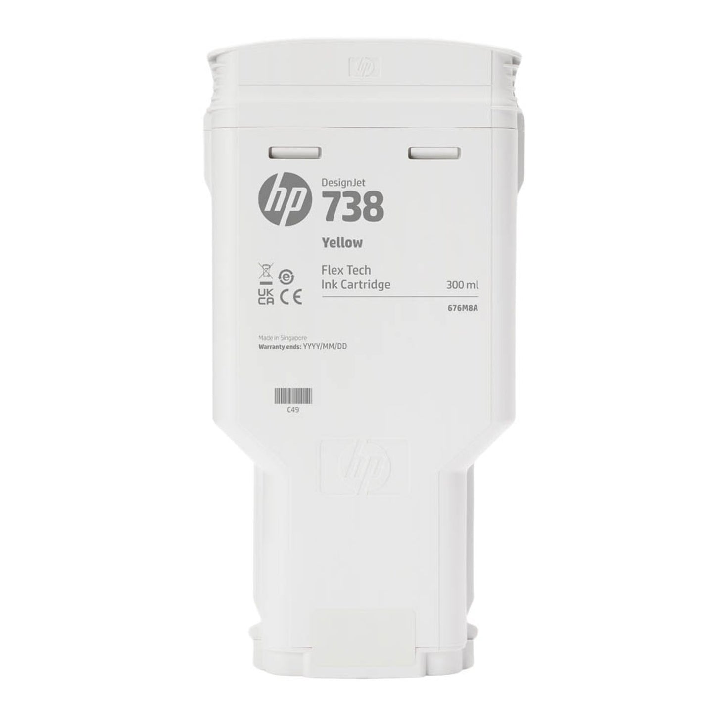 HP 738 () gelb Druckerpatrone | 676M8A