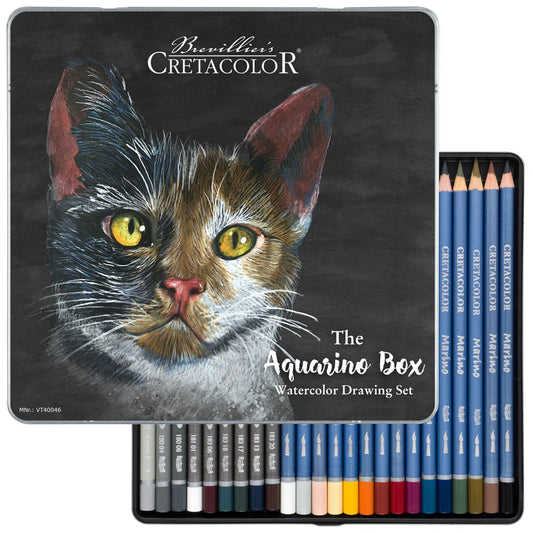 Brevillier's CRETACOLOR The Aquarino Box Aquarellstifte farbsortiert | 400 46