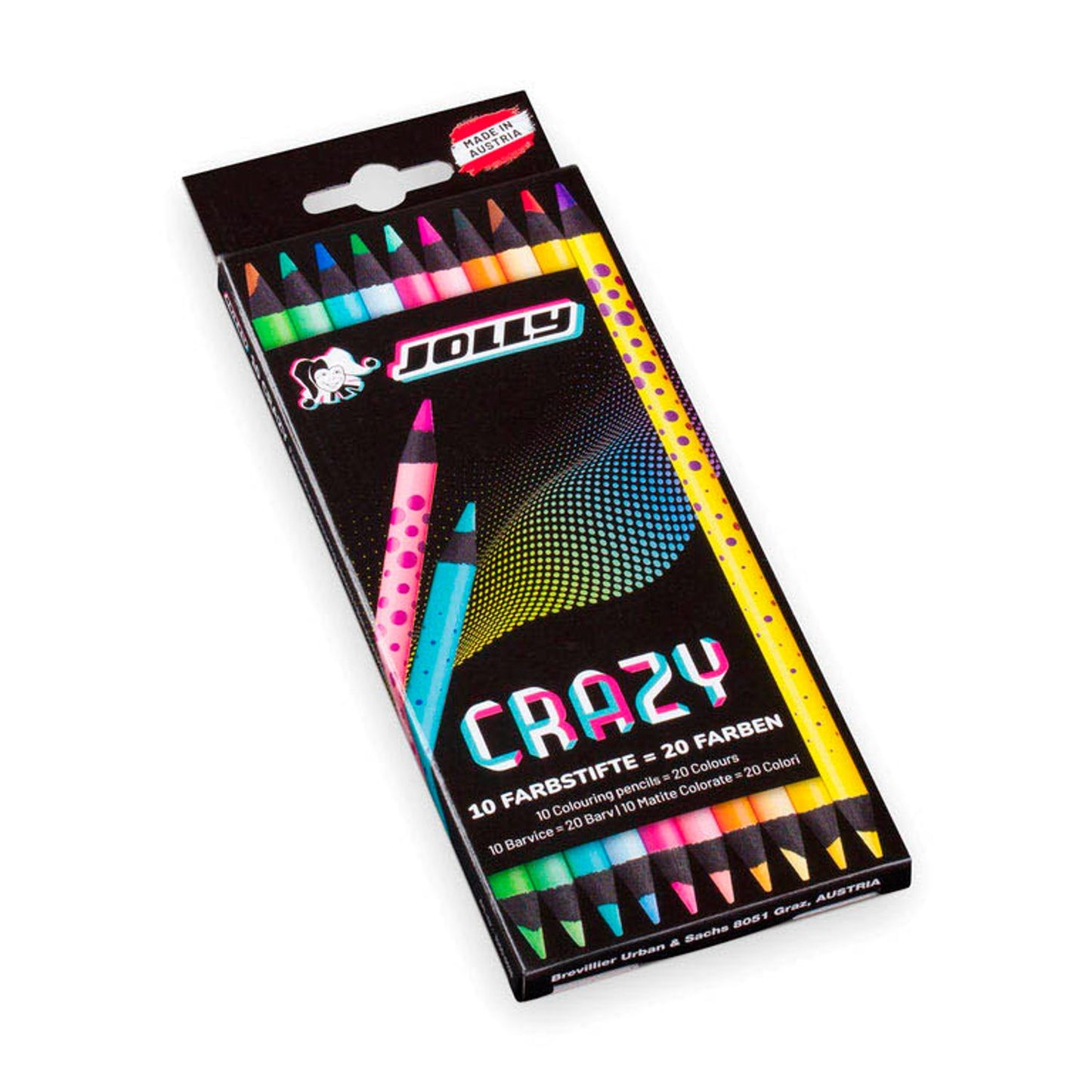 JOLLY Crazy Buntstifte farbsortiert | 3000-0528 | 1 Pack = 10 St.