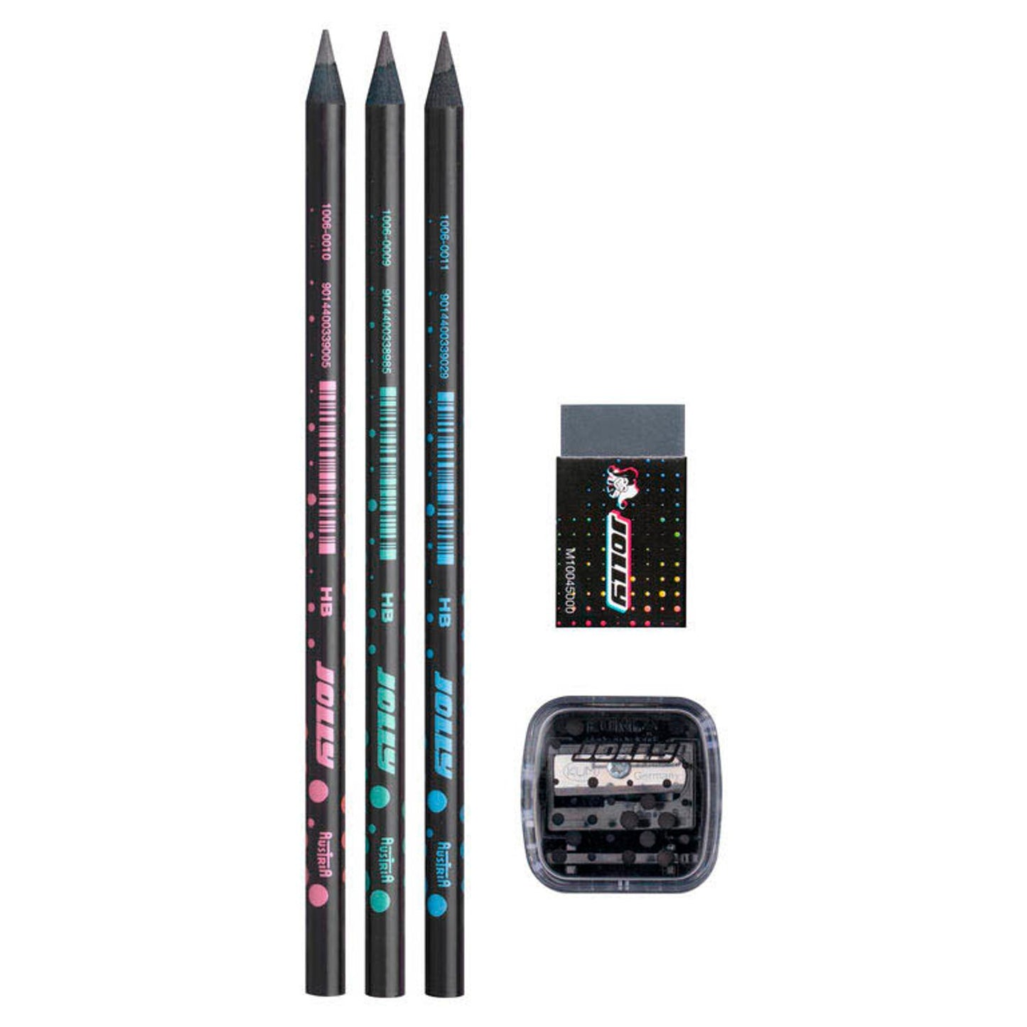 JOLLY Next Graphit Bleistift-Set HB schwarz | 1006-0008