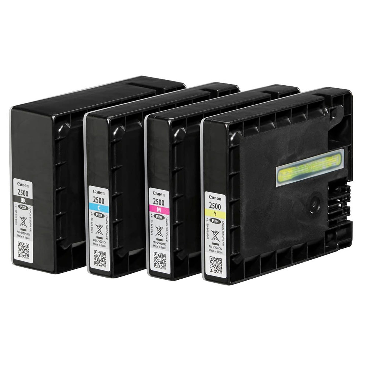 Canon PGI-2500 BK/C/M/Y schwarz, cyan, magenta, gelb Druckerpatronen, 4er-Set | 9290B006 | 1 Pack = 4 St.