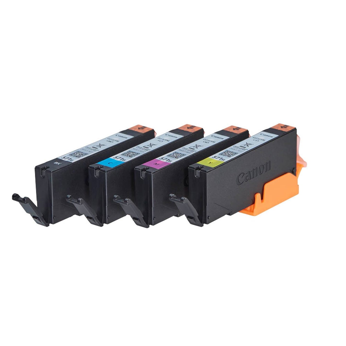 Canon CLI-571 XL C/M/Y/BK schwarz, cyan, magenta, gelb Druckerpatronen + Fotopapier | 0332C006