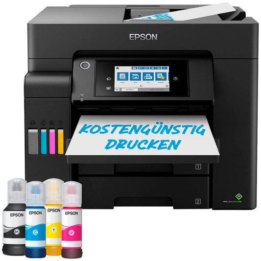 EPSON EcoTank ET-5805 4 in 1 Tintenstrahl-Multifunktionsdrucker schwarz | C11CJ30405