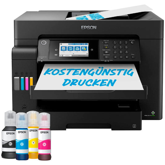 EPSON EcoTank ET-16605 4 in 1 Tintenstrahl-Multifunktionsdrucker schwarz | C11CH72405