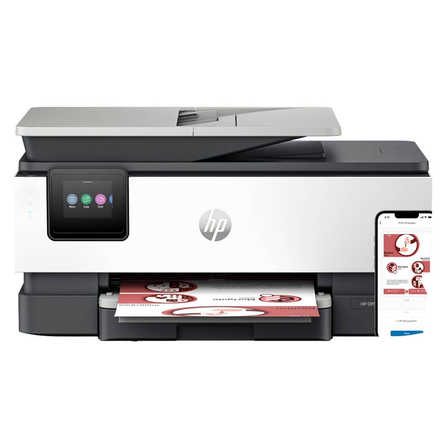 HP OfficeJet Pro 8122e All-in-One 3 in 1 Tintenstrahl-Multifunktionsdrucker grau, Instant Ink-fähig | 405U3B