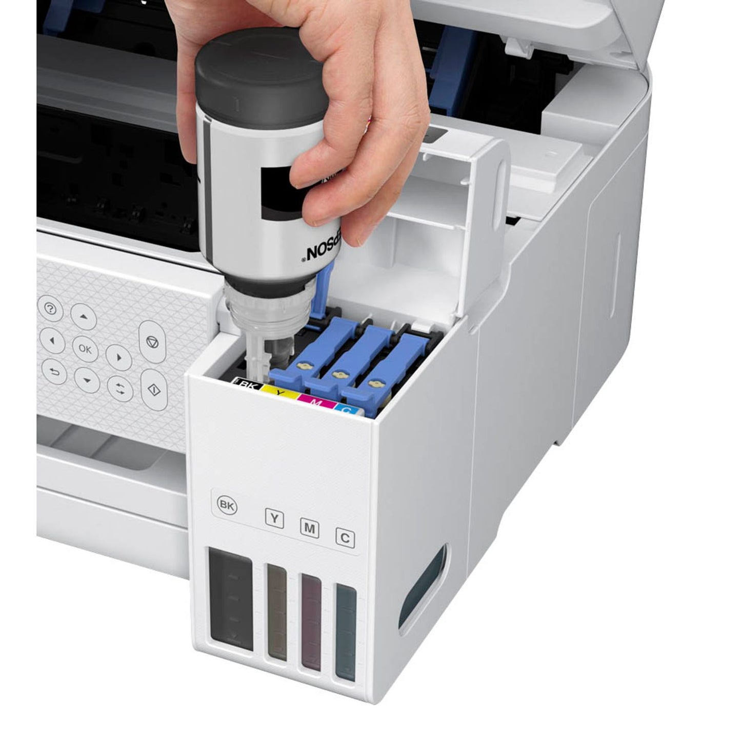 EPSON EcoTank ET-2856 3 in 1 Tintenstrahl-Multifunktionsdrucker weiß | C11CJ63406