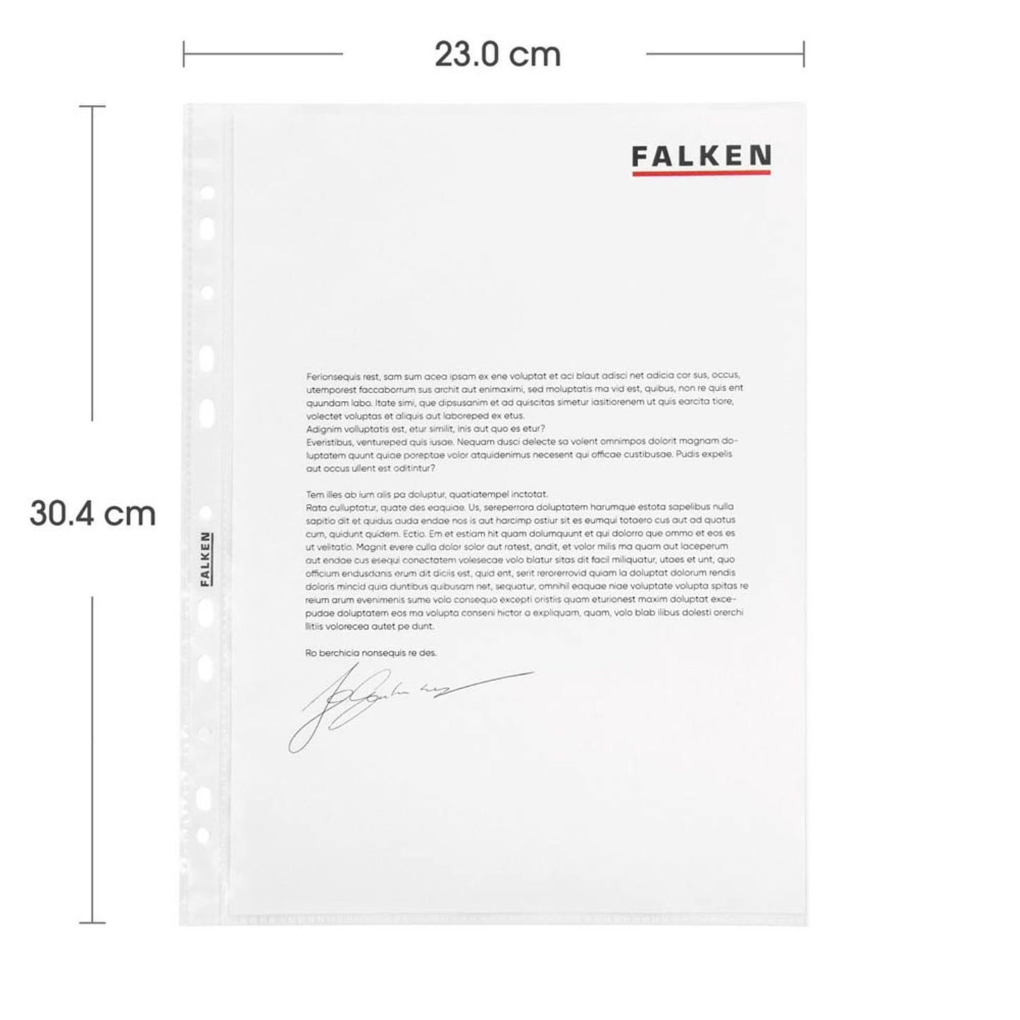 FALKEN Prospekthüllen DIN A4 glasklar glatt 0,05 mm | 11298254 | 1 Pack = 100 St.
