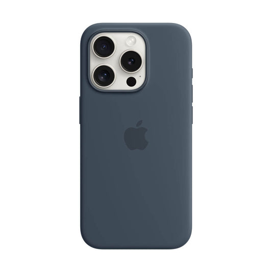Apple Silikon Case mit MagSafe Handy-Cover für iPhone 15 Pro sturmblau | MT1D3ZM/A