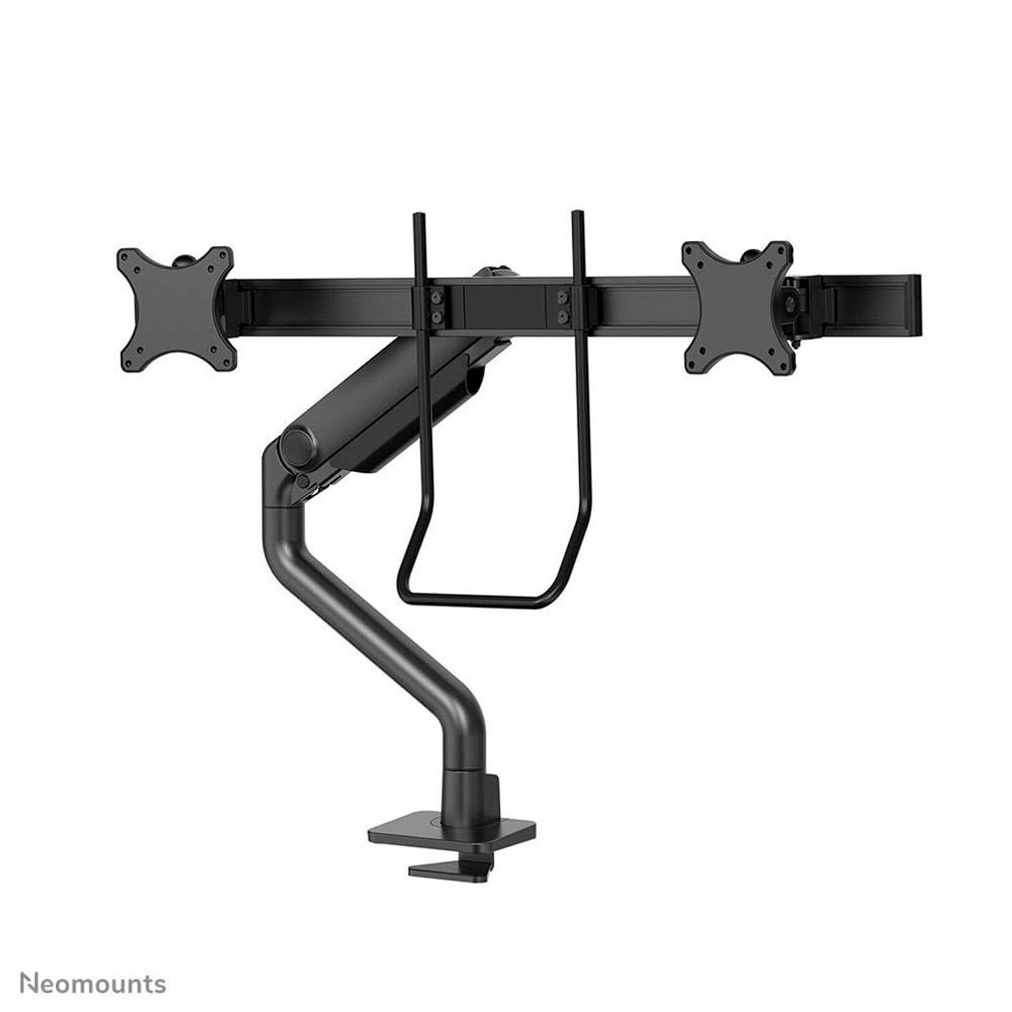 Neomounts Monitor-Halterung NEXT One schwarz für 2 Monitore, Tischbohrung, Tischklemme | DS75S-950BL2