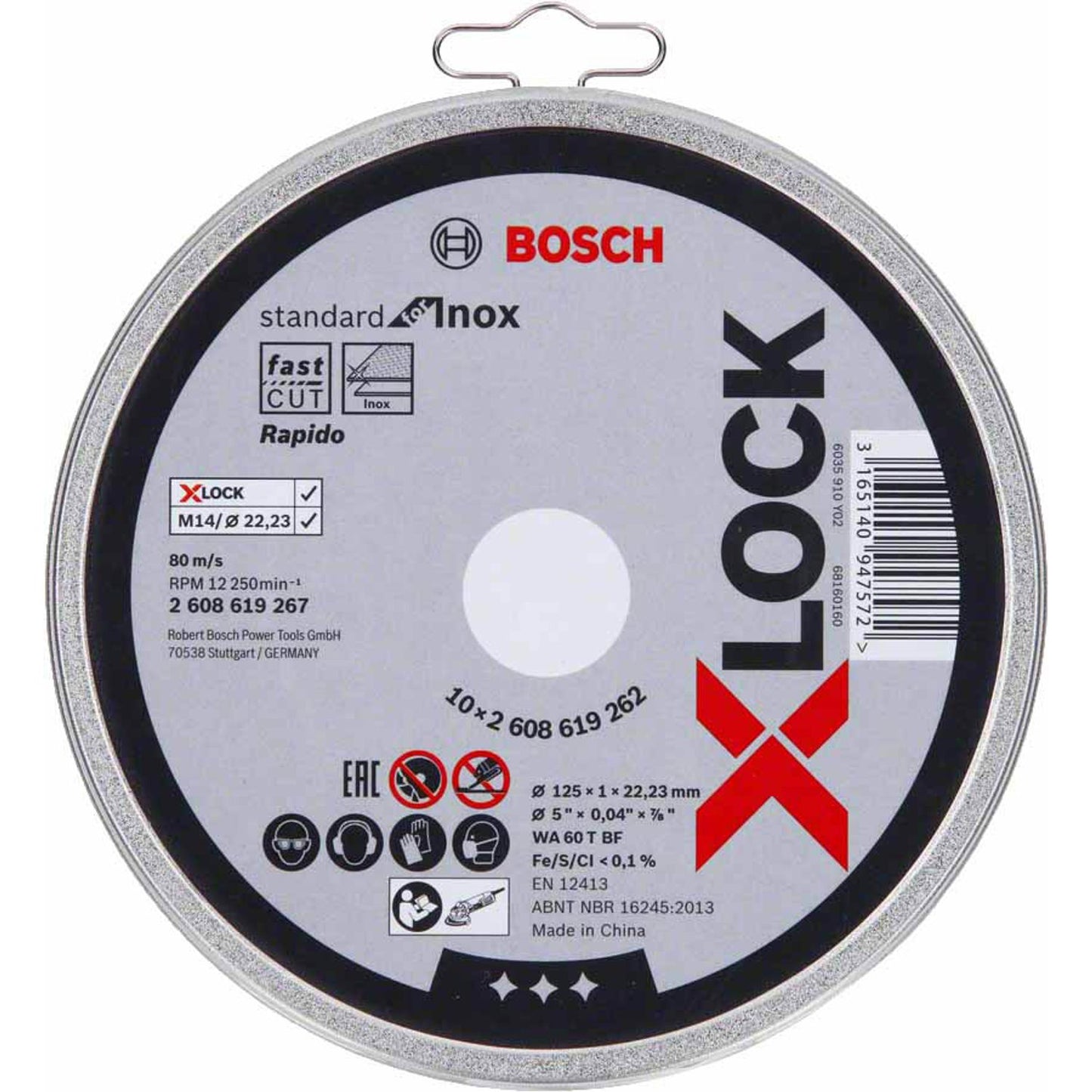 BOSCH Trennscheibe X-LOCK Standard for Inox | 2608619262