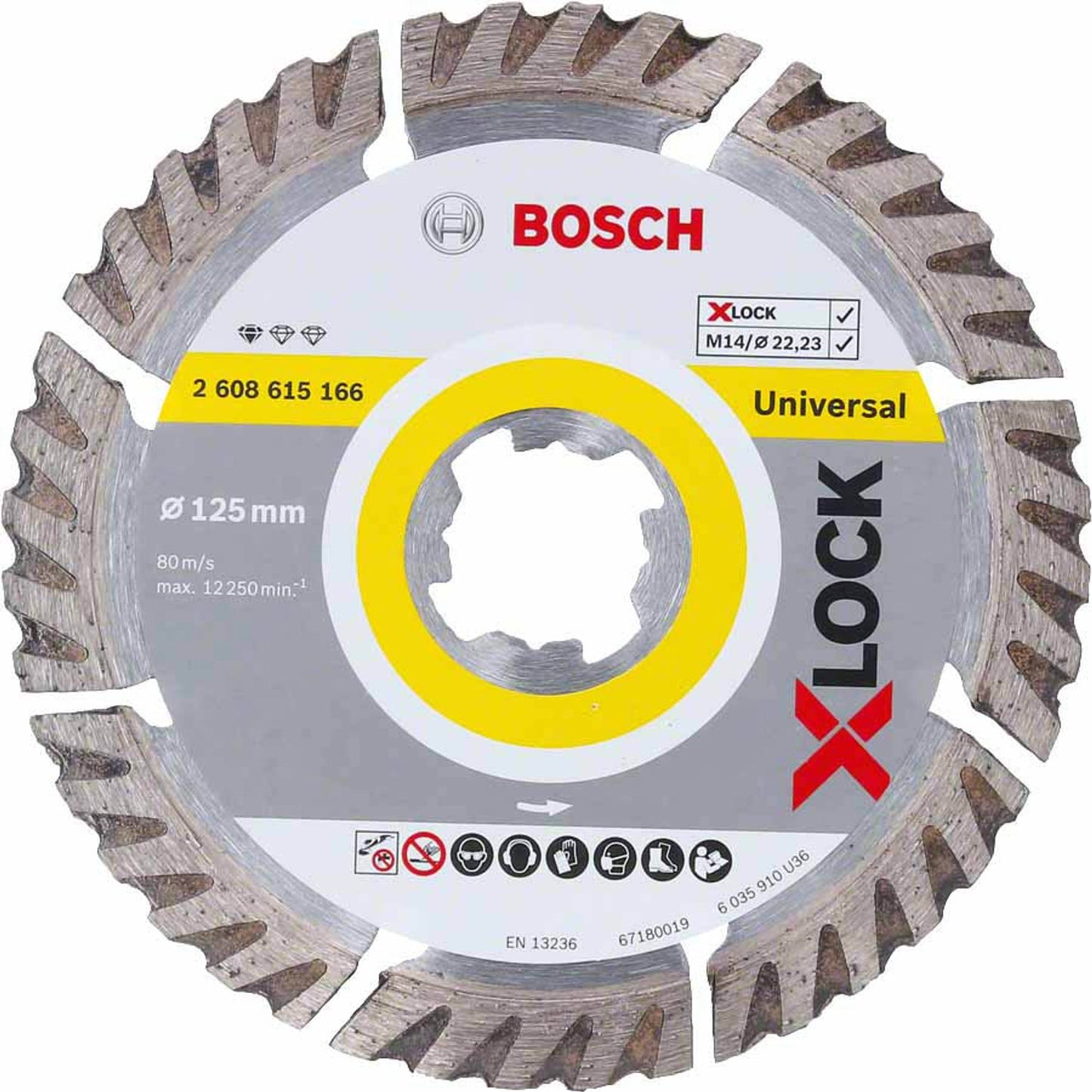 BOSCH Trennscheibe X-LOCK Standard for Universal | 2608615166