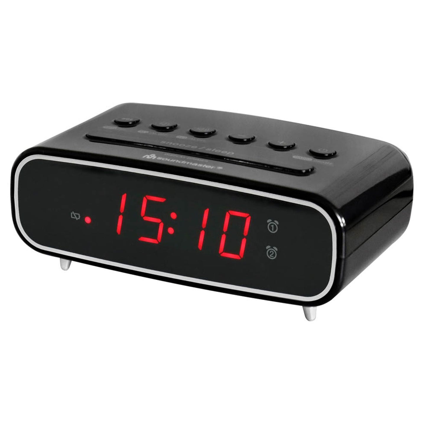 soundmaster Radiowecker schwarz | UR111SW