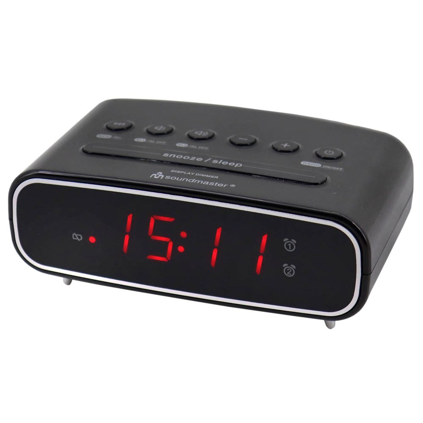 soundmaster Radiowecker schwarz | UR111SW