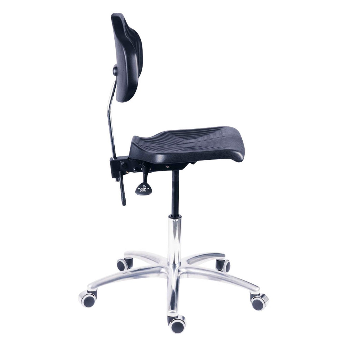 mey chair Arbeitsdrehstuhl W4-TR-PU-ALU schwarz | 80104