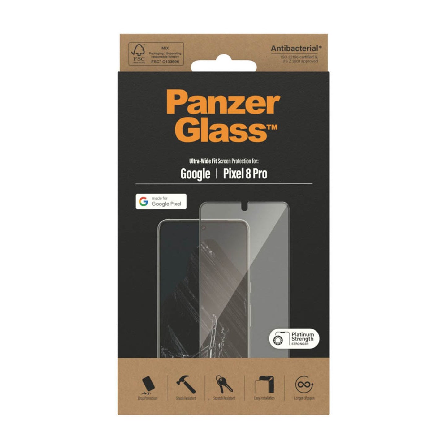 PanzerGlass™ Ultra Wide Fit Display-Schutzglas für Google Pixel 8 Pro | 4781
