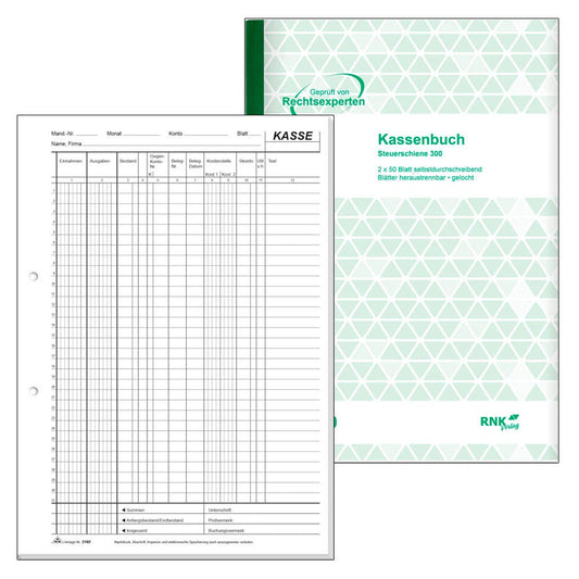 RNK-Verlag Kassenbuch/EDV Formularbuch | 3160