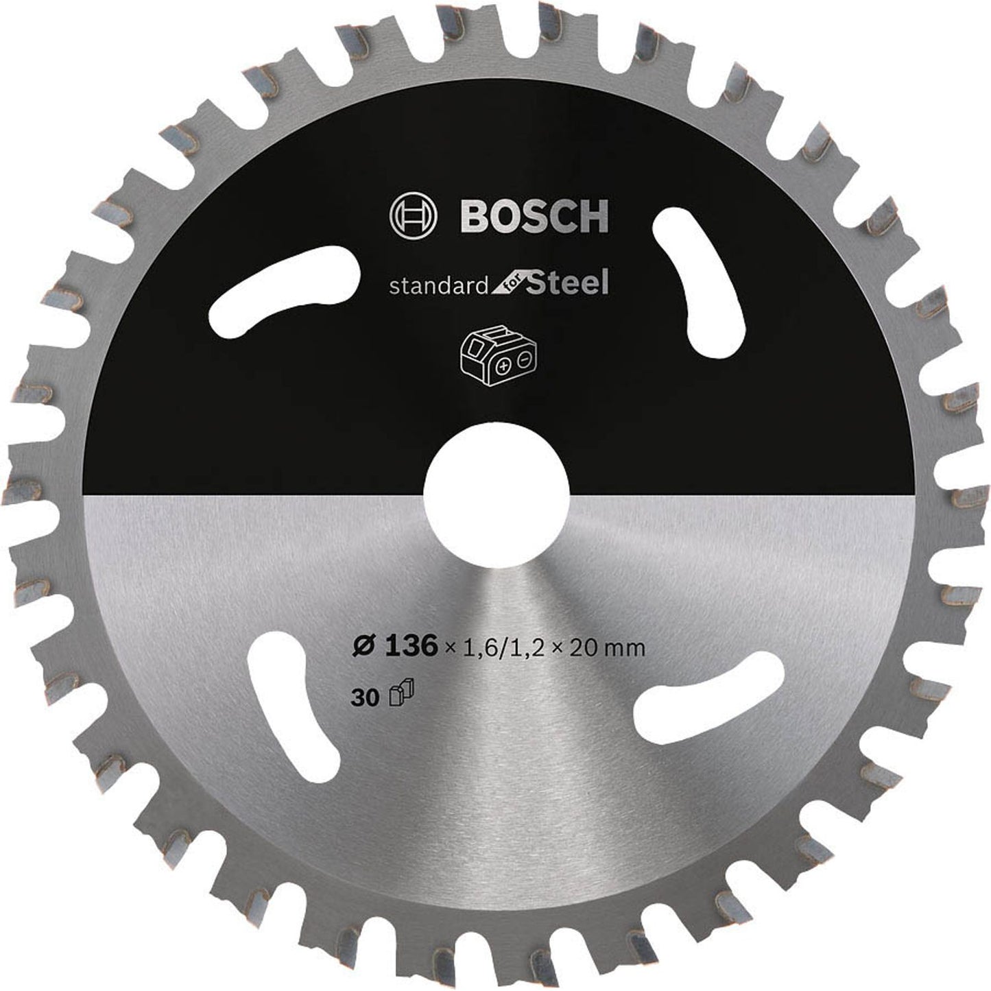 BOSCH Standard for Steel Kreissägeblatt 136,0 mm, 30 Zähne | 2608837746