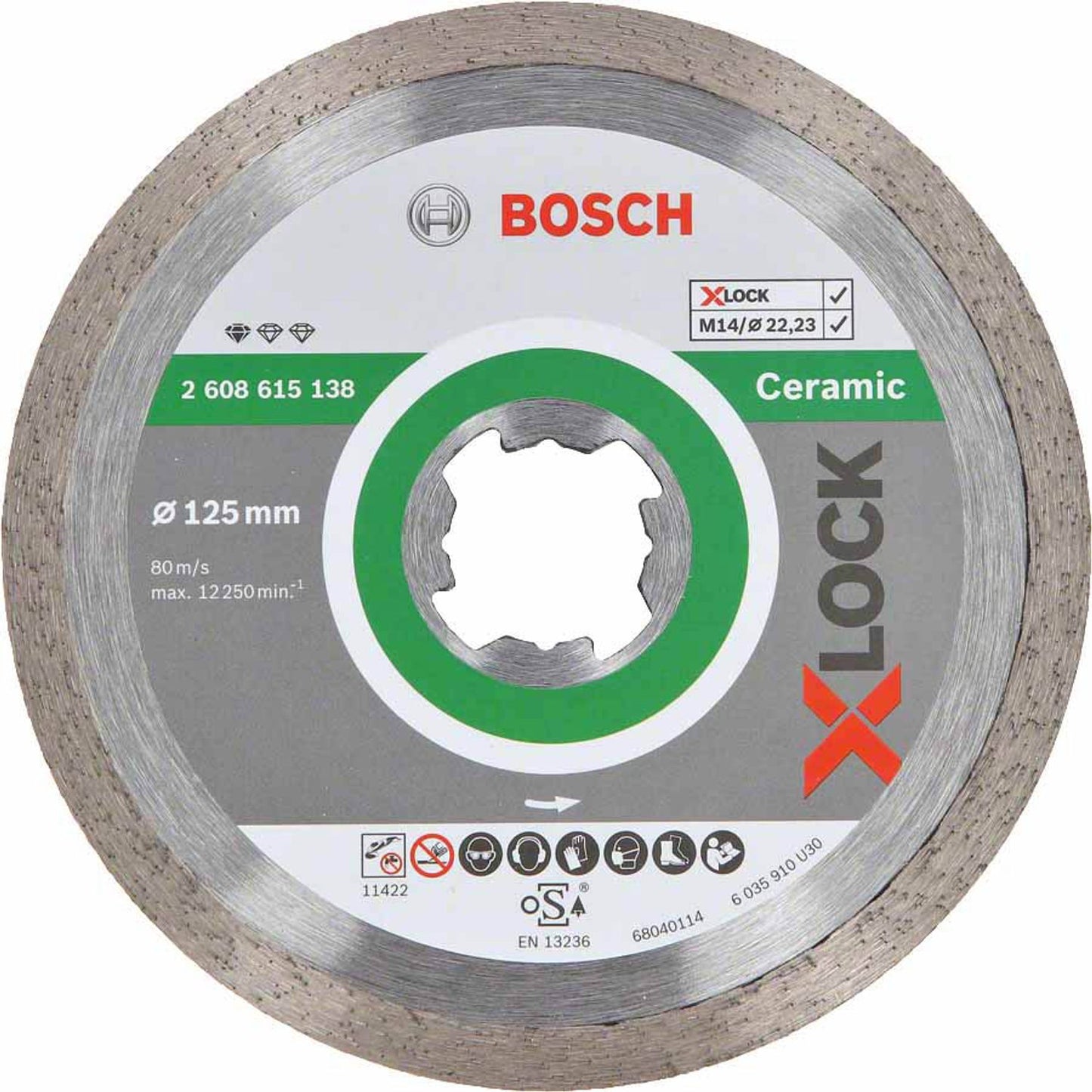 BOSCH Diamant-Trennscheibe X-LOCK Standard for Ceramic | 2608615138