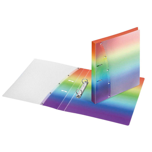 VELOFLEX Rainbow Ringbuch 2-Ringe Motiv 2,0 cm DIN A4 | 1141404