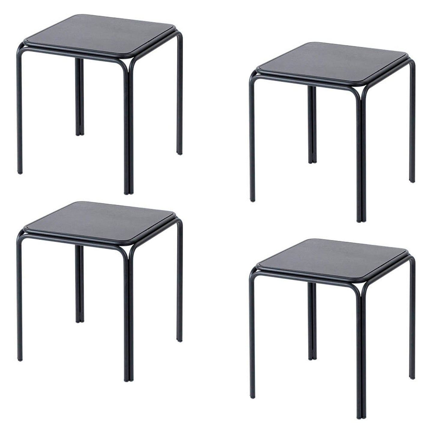 meet powered by PAPERFLOW Hocker BISTRO schwarz | TBBISX4M.01 | 1 Pack = 4 St.